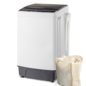 [Same Code: 77659644]Full-Automatic Washing Machine Top Load Portable Compact Laundry Washer Spin with Drain Pump