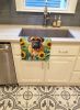 Bullmastiff in Sunflowers Kitchen Towel Dish Cloths Guest Hand Towel Decorative Bathroom Towel for Face,Tea, Dishcloth, Kitchen and Bath