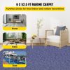 VEVOR Deep Blue Marine Carpet 6 ft x 52.5 ft Marine Carpeting Marine Grade Carpet for Boats with Waterproof Back Outdoor Rug for Patio Porch Deck Gara