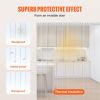 VEVOR Strip Curtain, 100' Length x 12" Width x 0.12" Thickness, Clear Ribbed PVC Curtain Strip Door Bulk Roll