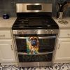 Bullmastiff in Sunflowers Kitchen Towel Dish Cloths Guest Hand Towel Decorative Bathroom Towel for Face,Tea, Dishcloth, Kitchen and Bath