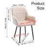 Dining Chairs Set of 2, Upholstered Kitchen Chairs with Comfortable Seat, velvet Dining Chairs with Armrests, Easy to Assemble and Clean