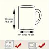 11OZ Coffee Mug Cup for Home Office Kitchen Use, Novelty Knife-Wielding Frog Graphic Mug as Birthday Anniversary