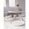 6 Pieces Dinner Plates, 10.5 inch Plate Set, Scratch Resistant, Stoneware Dinnerware, Kitchen Modern Rustic Serving Dishes, White with Speckled