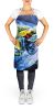 NEW Oyster Plate Apron Cooking Kitchen Server Baking Crafts Gardening for Adult Women Men, Unisex, Large, Multicolor