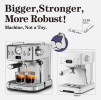 W1002P292436  1350W Semi-automatic Coffee Machine 20Bar Professional Concentrated Coffee Maker with Milk Foamer, Single Shot and Double Shot