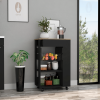 Rosemont Kitchen Cart, Two Open Shelves, Four Casters, One Drawer